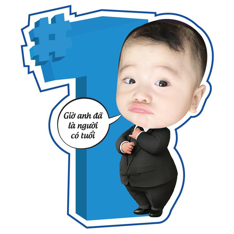 [Xưởng In] In Chibi Em Bé Sinh Nhật – Thế Giới Hashtag