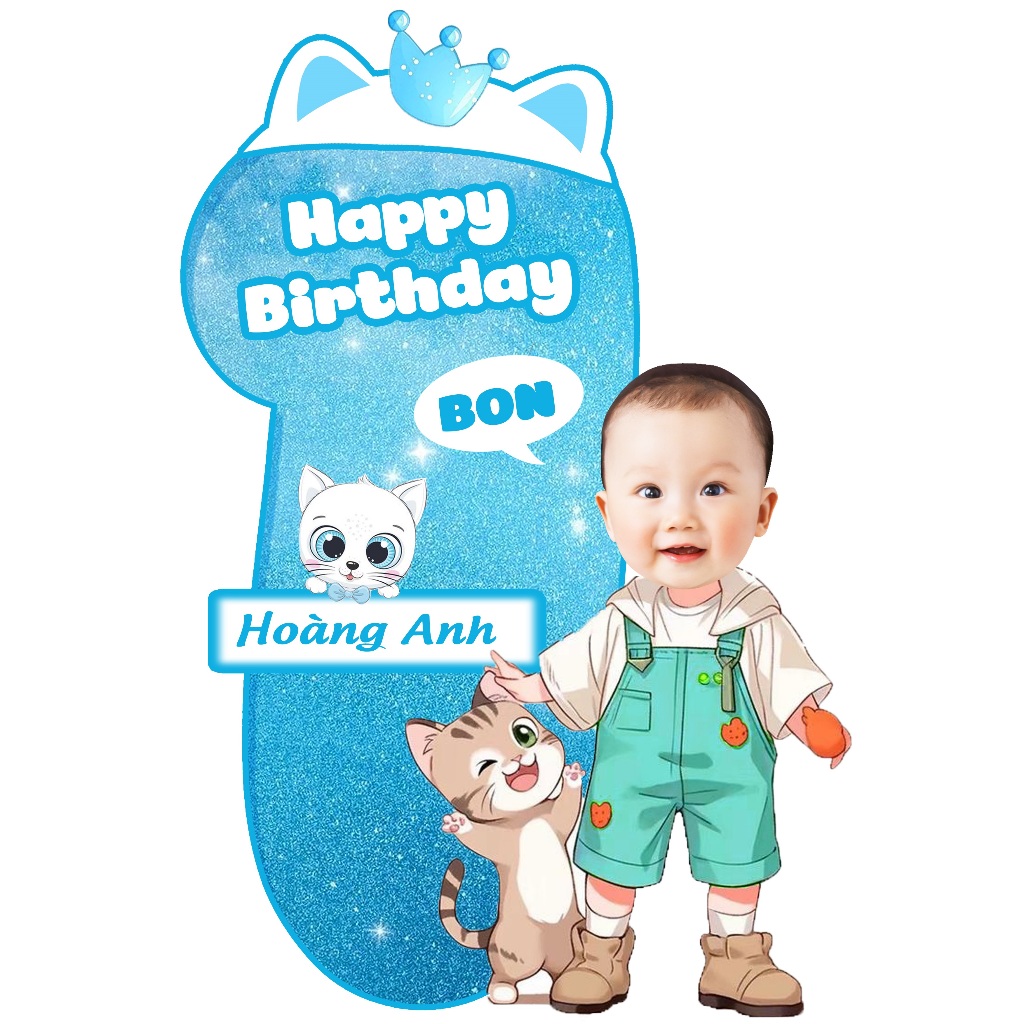 [Xưởng In] In Chibi Em Bé Sinh Nhật – Thế Giới Hashtag